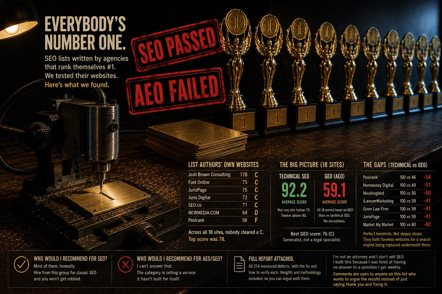 Best Personal Injury SEO Agency 2026: I Audited 18 Agency Websites