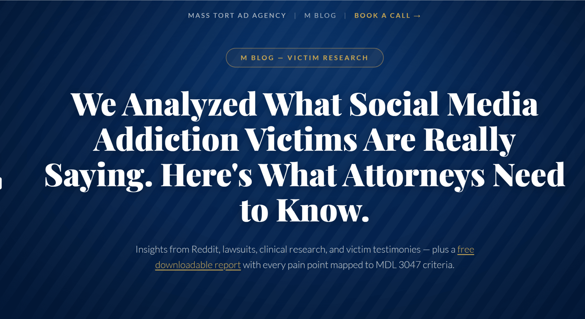 Why Social Media Addiction Is the Mass Tort Opportunity of 2026